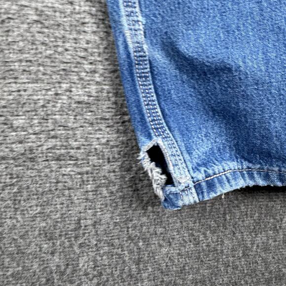 Carhartt FR Jeans Mens 38x34 Blue Carpenter Dungaree Fit FRC Flame Resistant - Picture 5 of 8